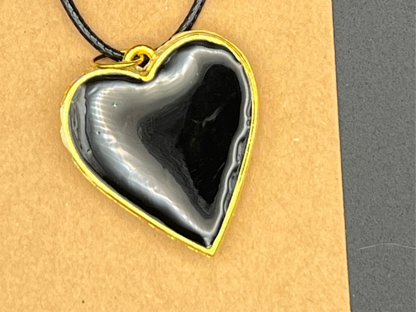 Galaxy Resin Heart Necklace