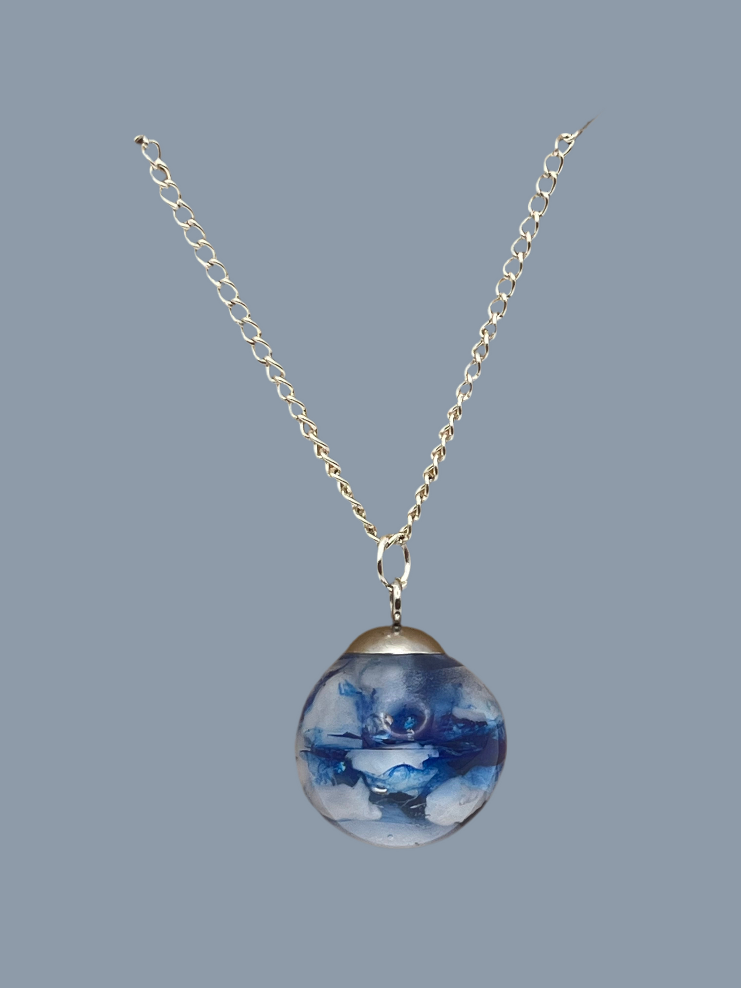 Captured Clouds Resin Orb
