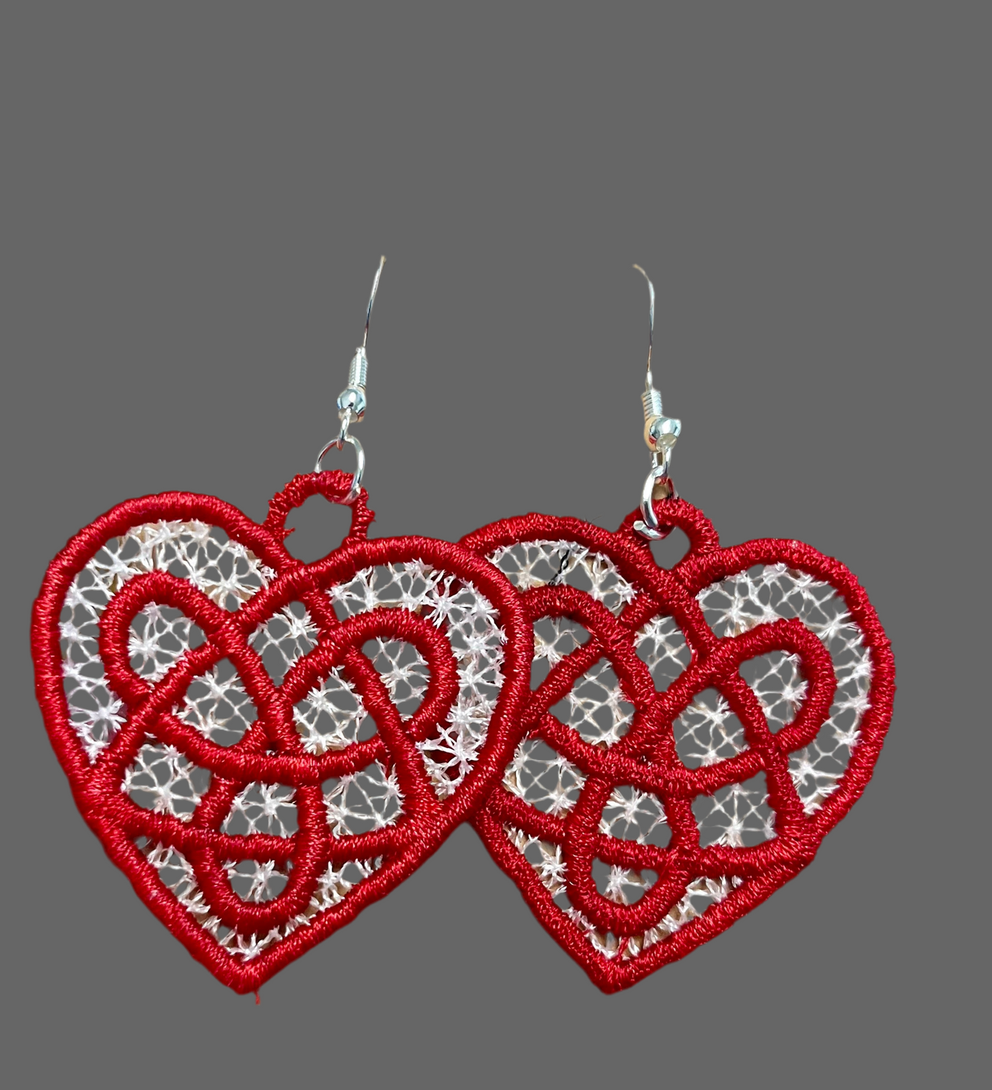 Celtic Knot Heart Earrings