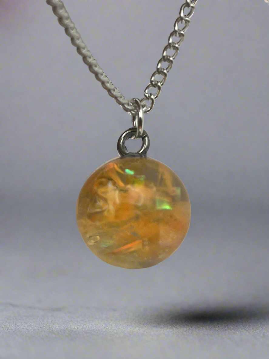 Nectarine Resin Orb