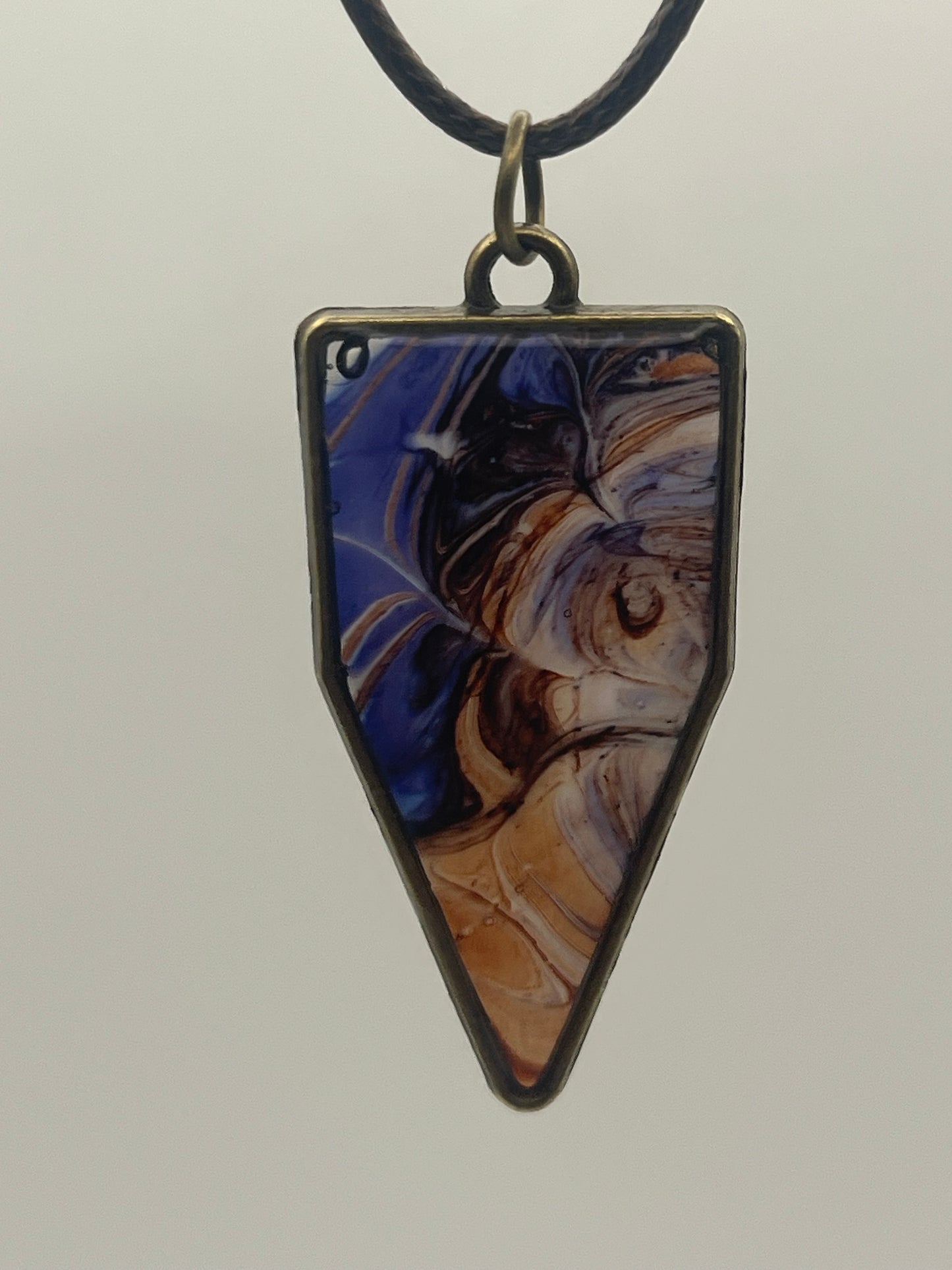 Kaleidoscope Arrow Resin Pendant Necklaces