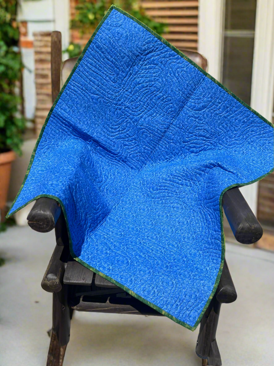 Bargello in Blue, Green, and Yellow