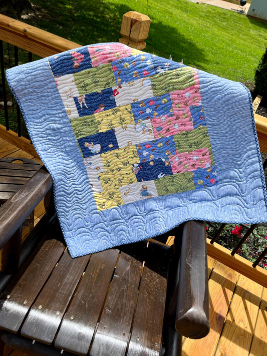 Beautiful Soft Baby Blue Quilt