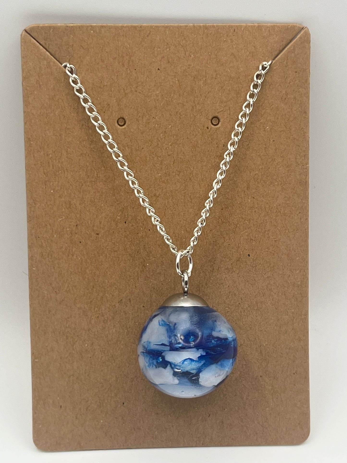 Captured Clouds Resin Orb