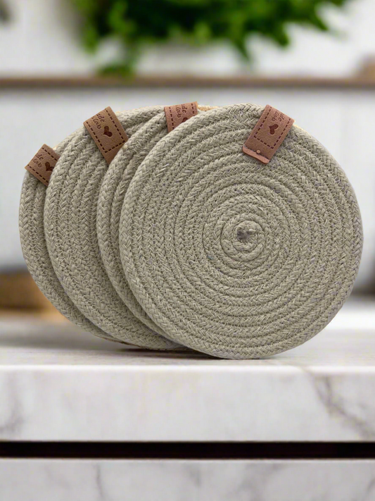 Rope Coasters with Bowl for storage
