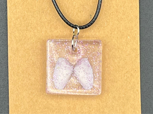 Coquina Shells Resin Necklace