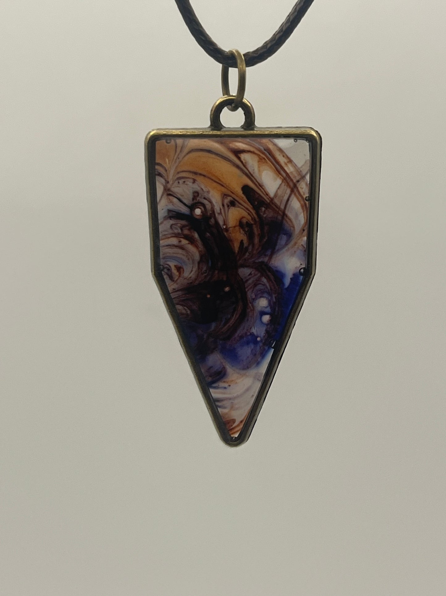 Kaleidoscope Arrow Resin Pendant Necklaces