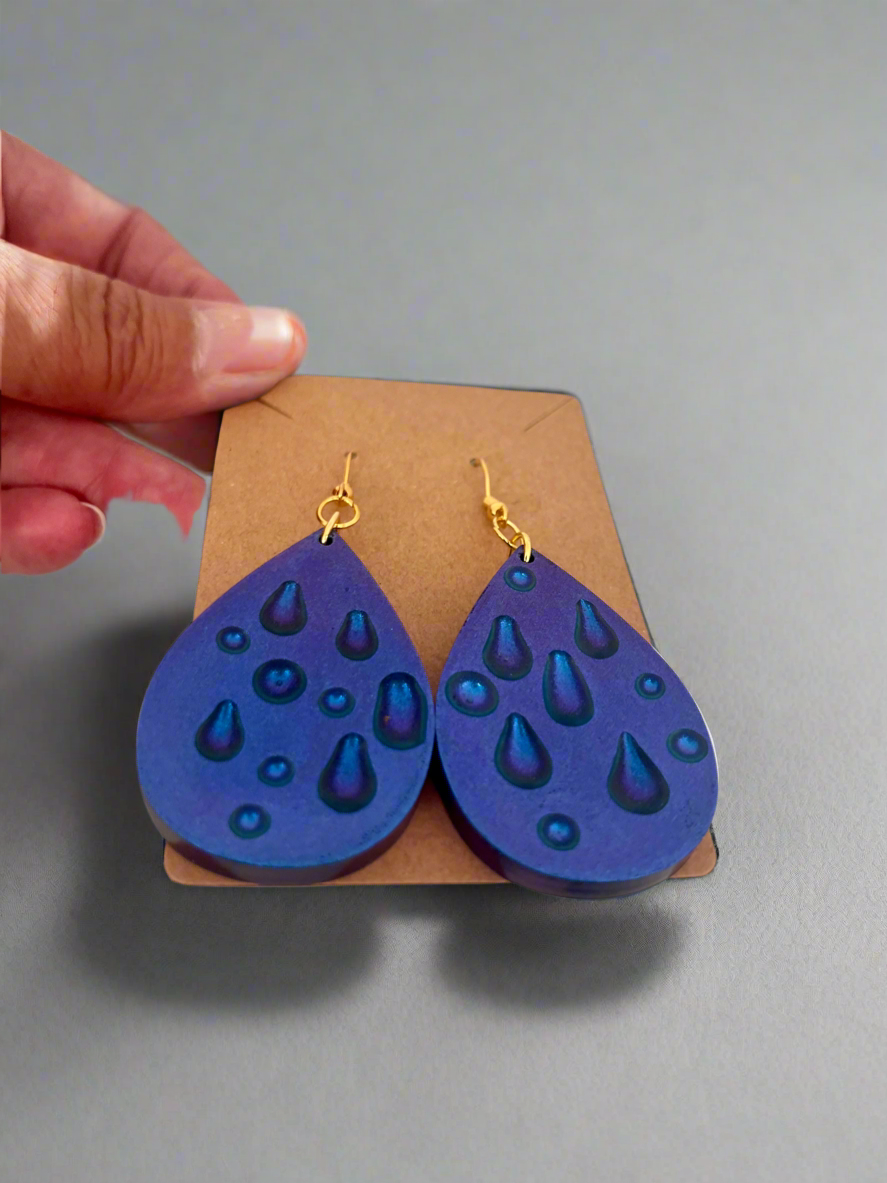 Raindrop Resin Earrings