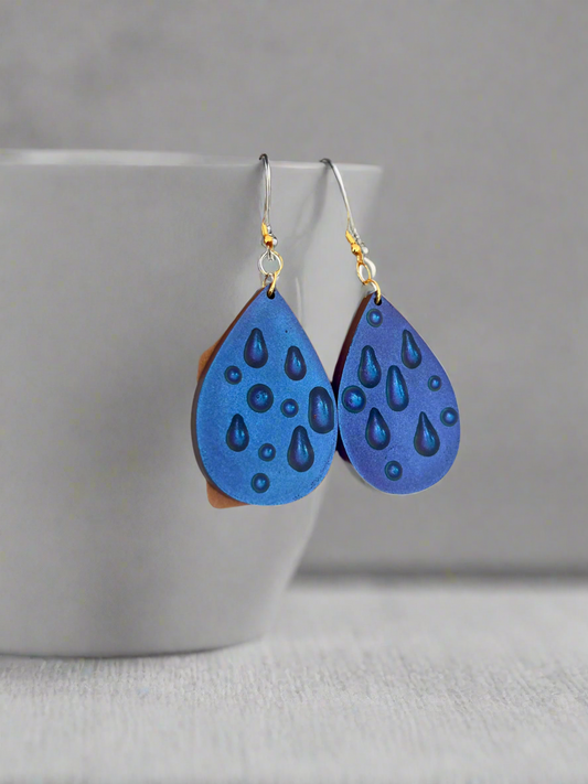 Raindrop Resin Earrings