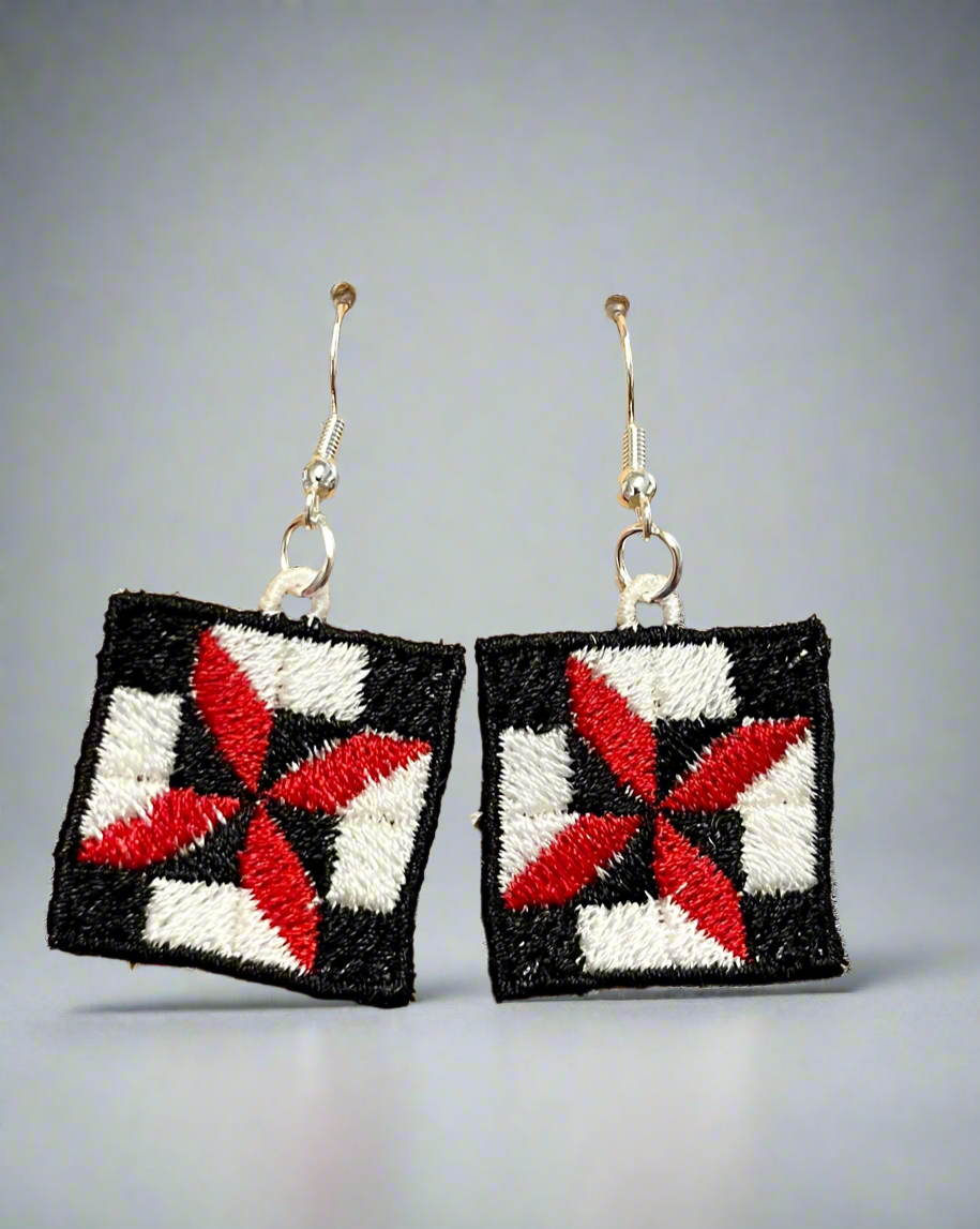 Quilt Block Earrings