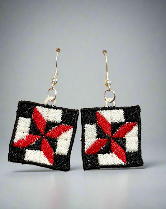Quilt Block Earrings