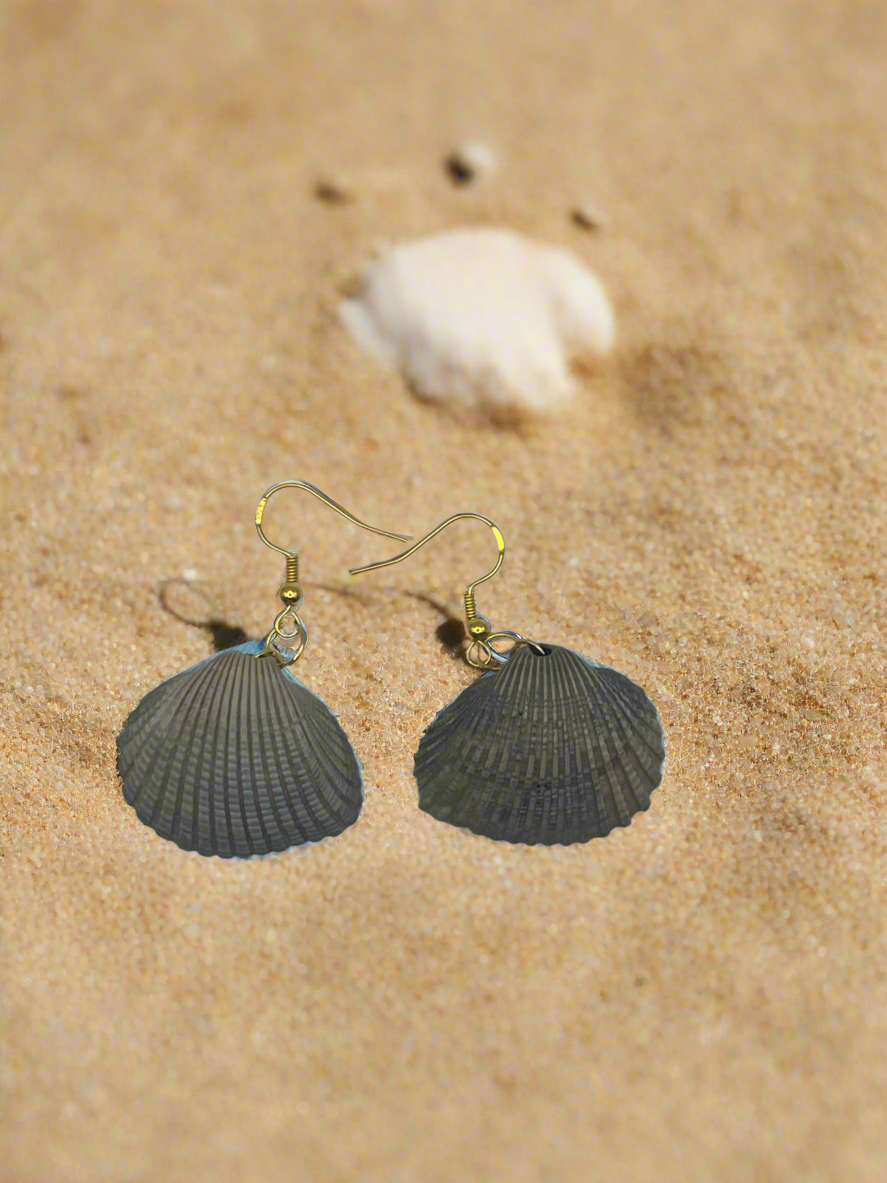 Cockle Shell Clam Earrings