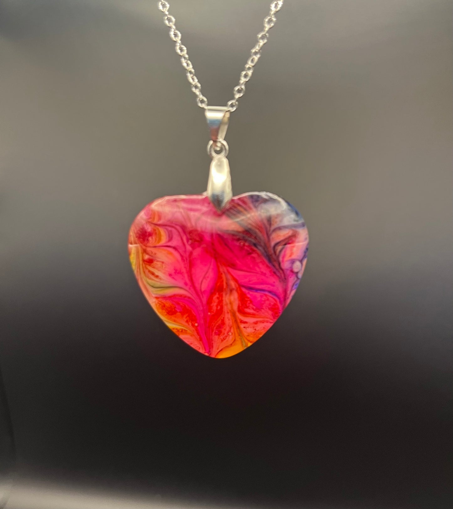 Abstract Heart Pendant Necklaces(Large)
